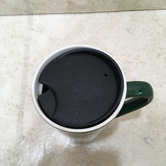 ‎STARBUCKS TRAVEL MUG WITH LID IN GREEN - Picture 2 of 7